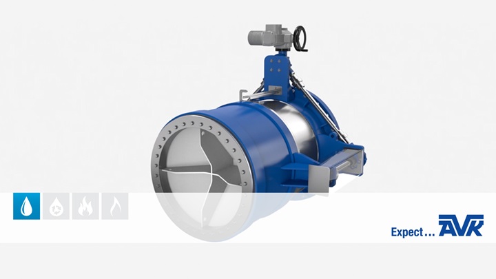 Animation of a fixed cone discharge valve