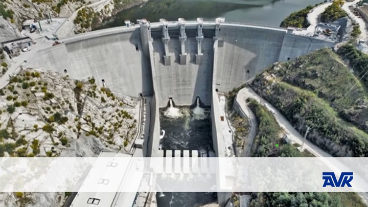 Big dam in portugal - hydroelectric project