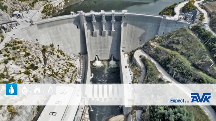 Big dam in portugal - hydroelectric project
