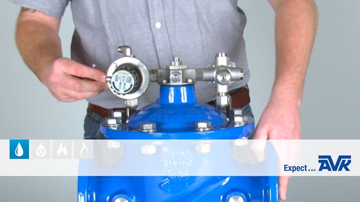 Changing AVK pressure reducing valve to a a pressure sustaining valve